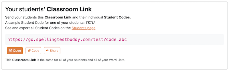 Distribute test instructions